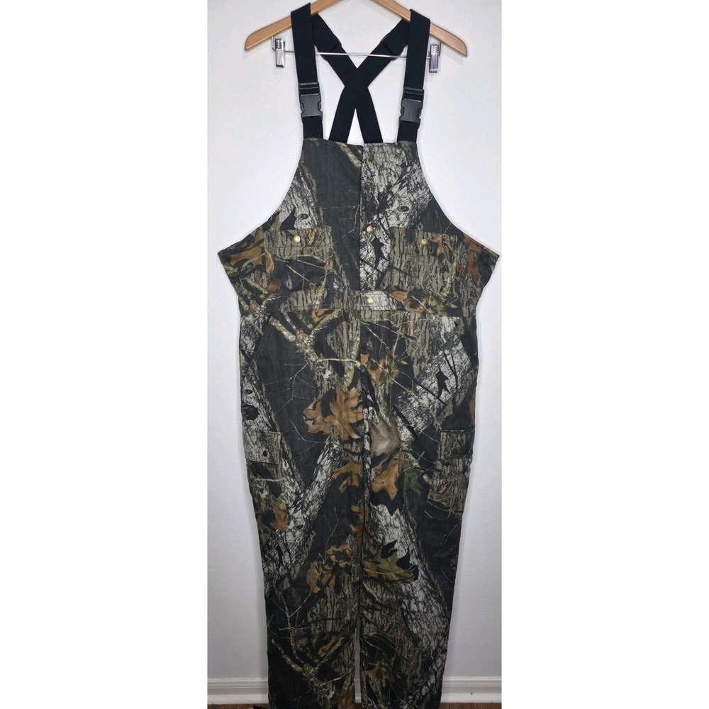 Cabela's Men XL Tall Insulated Hunting Overalls Bib Seclusion 3D Camo Adjustable
